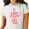 Picture of Дамска тениска "Keep calm and say yes"
