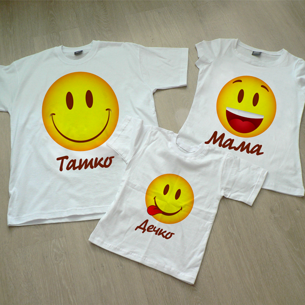 Picture of Комплект семейни тениски "Усмивки"