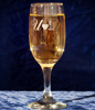 Picture of Персонализирани чаши за шампанско с инициали и сърчице