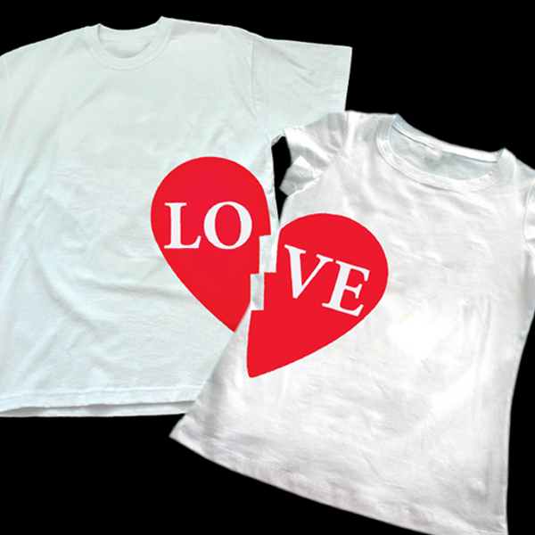 Picture of Тениски за двойки  "Две сърца в едно"