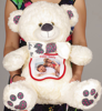 Picture of Голям мечок 42см с ваша снимка и панделка "I miss you"