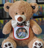 Picture of Голям мечок 42см с ваша снимка и панделка "I miss you"
