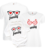 Picture of Комплект семейни тениски "Влюбени очила"
