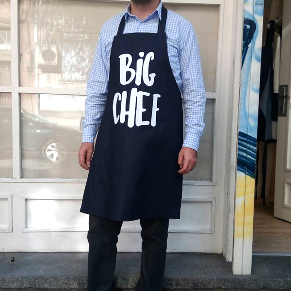 Picture of Мъжка дънкова престилка "BIg chef"