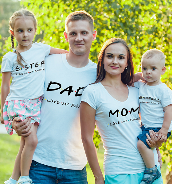 Picture of Комплект семейни тениски Friends - I love my family